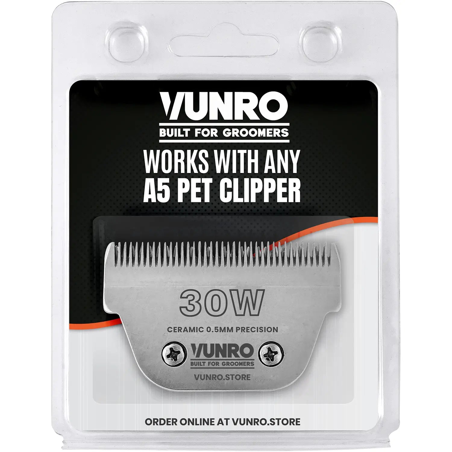 30W Ceramic Dog Clipper Blade (0.5 mm) by VUNRO